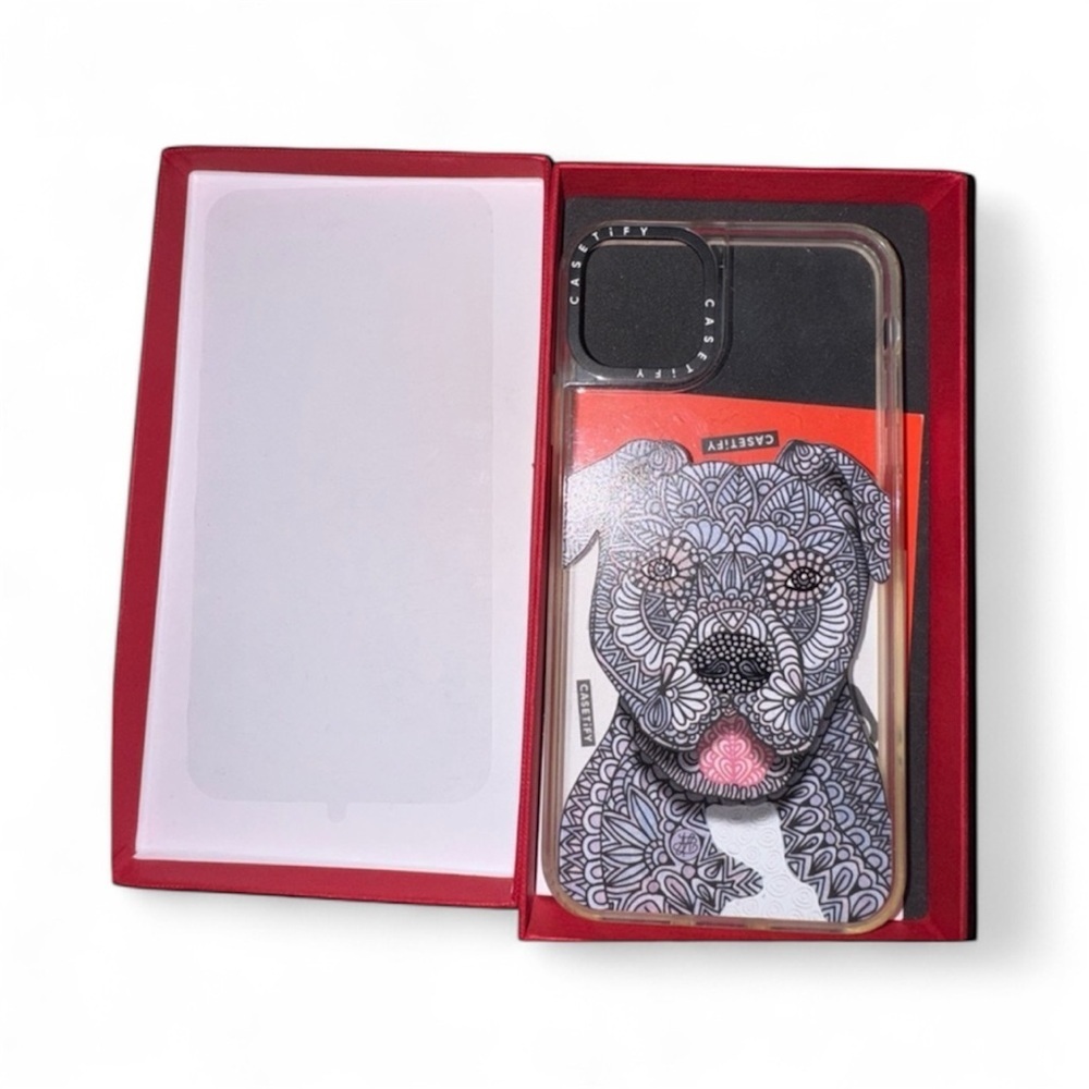 Casetify Artistic Dog Pattern Phone Case iPhone 12 Pro Max - Picture 1 of 3